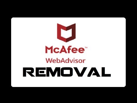 Remove McAfee webadvisor