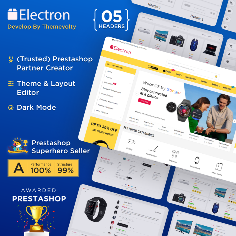 electron prestashop theme